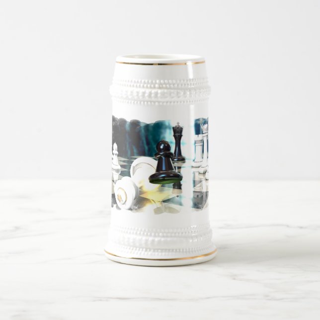 Jugada de Ajedrez  Jarra de Cerveza (Centro)