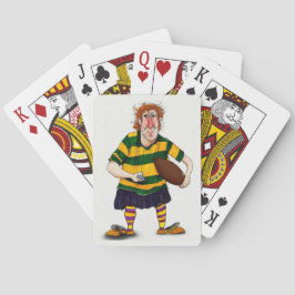 Jugador australiano de rugby - Jugando cartas