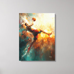 Jugador de Baloncesto Abstracto - Arte Deportivo P
