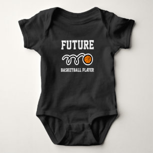 Jugador de baloncesto futuro jersey baby bodysuit