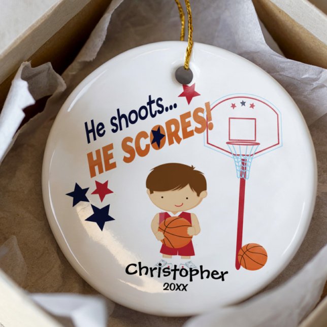 Jugador de baloncesto lindo Ornamento de Navidad d (Subido por el creador)