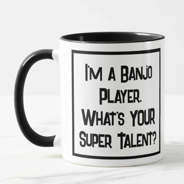 Jugador de Banjo Super Talento. Dos tazas de café (Subido por el creador)