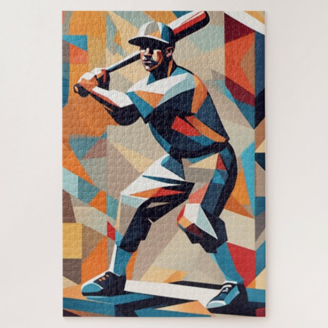 Jugador de Béisbol Cubibre Rompecabezas (Vertical)