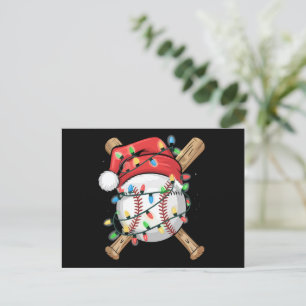 Jugador de béisbol de Navidad Santa Deportes 