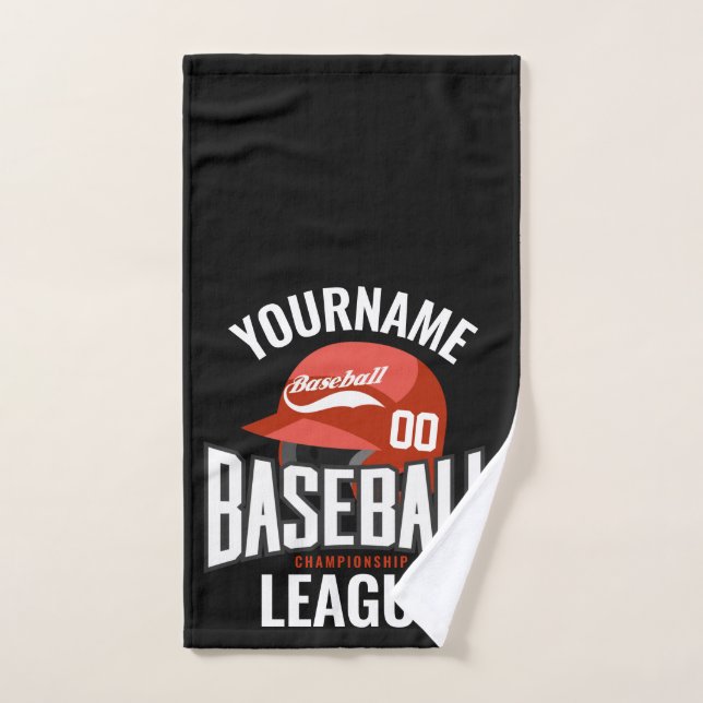 Jugador de béisbol personalizado NOMBRE Equipo Cha (Toalla de mano)