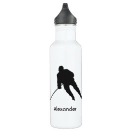 Jugador de botellas de agua de hockey sobre hielo 