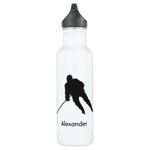 Jugador de botellas de agua de hockey sobre hielo 