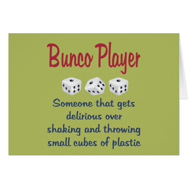 Jugador de Bunco - definición (Anverso (Horizontal))