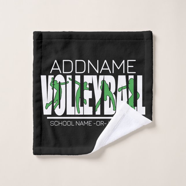Jugador de equipo de voleibol AÑADIR NOMBRE Escuel (Toallita)