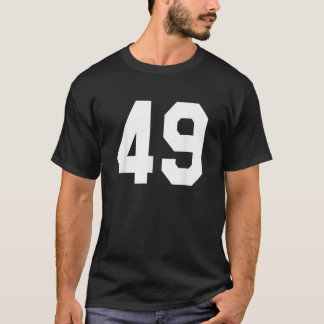 Jugador de equipo número 49 Sports Jersey Front an