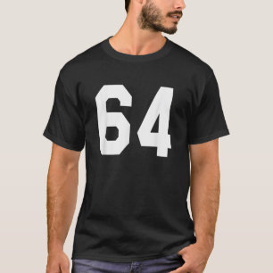 Jugador de equipo número 64 Sports Jersey Front an