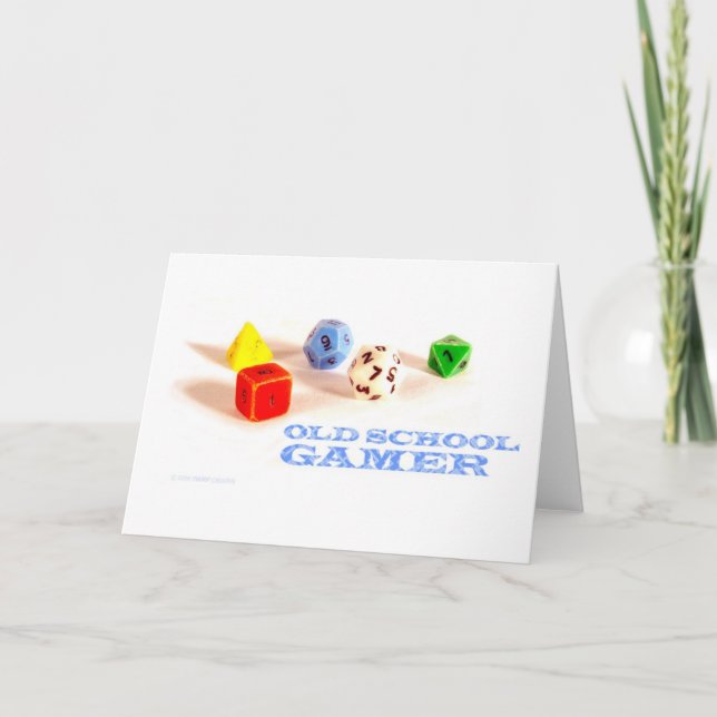 Jugador de escuela antigua ・ Tarjeta en blanco (Anverso)