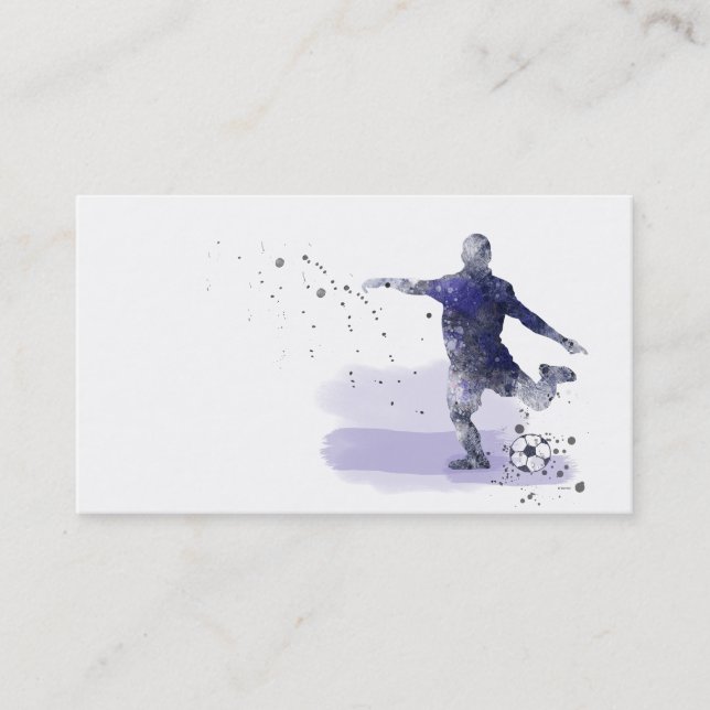 JUGADOR DE FÚTBOL 2 - Tarjetas de visita (Anverso)