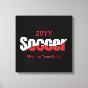 Jugador de Fútbol Abstracto Swish - Arte de Palabr