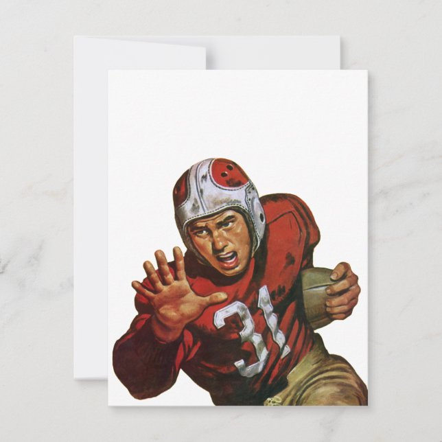 Jugador de fútbol americano vintage número 31 (Anverso)