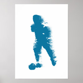 Jugador de fútbol - Arte abstracto de acuarela