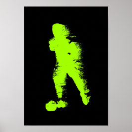 Jugador de fútbol - Arte de acuarela abstracta