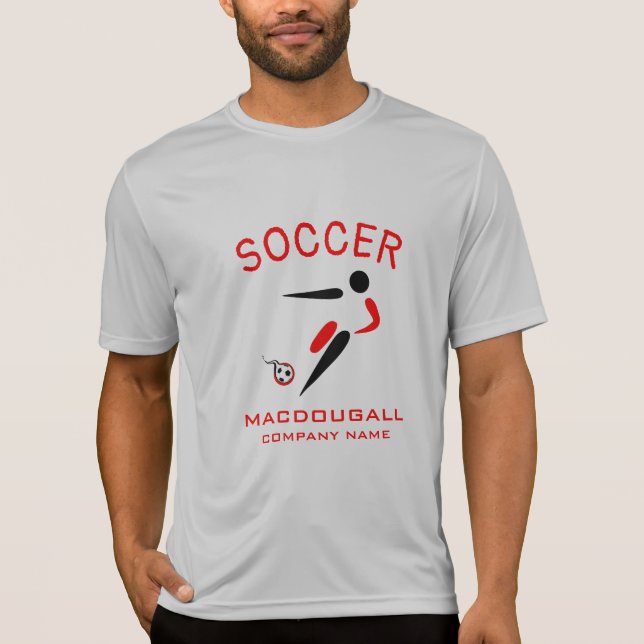 Jugador de fútbol camiseta deportiva Añadir nombre (Anverso)