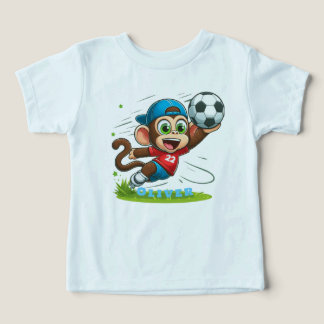 Jugador de fútbol de monos Cute