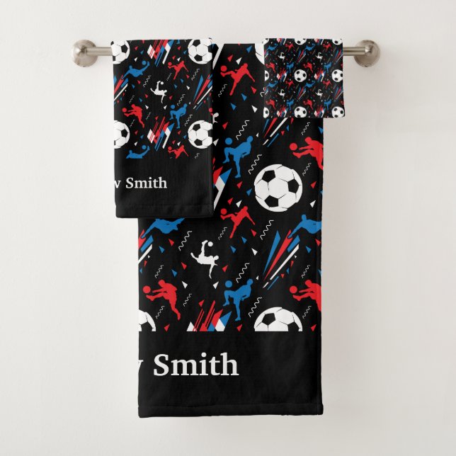 Jugador de fútbol masculino - Estilo libre azul ro (In situ)