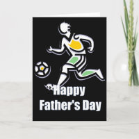 Jugador de fútbol - Tarjeta feliz del día del padr