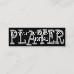 Jugador de fútbol - Tarjeta personal de medios soc