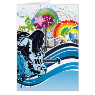 Jugador de guitarra ~ Rock Heavy Metalizado Band M
