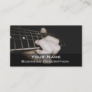 Jugador de guitarra Tarjeta de visita