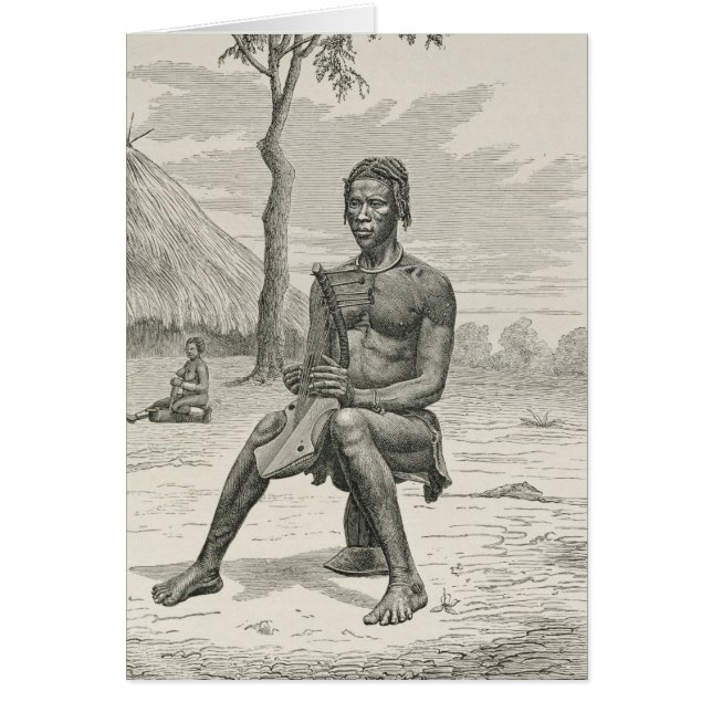 Jugador de Harp de Azandeh o Nyam-Nyams (Frente)