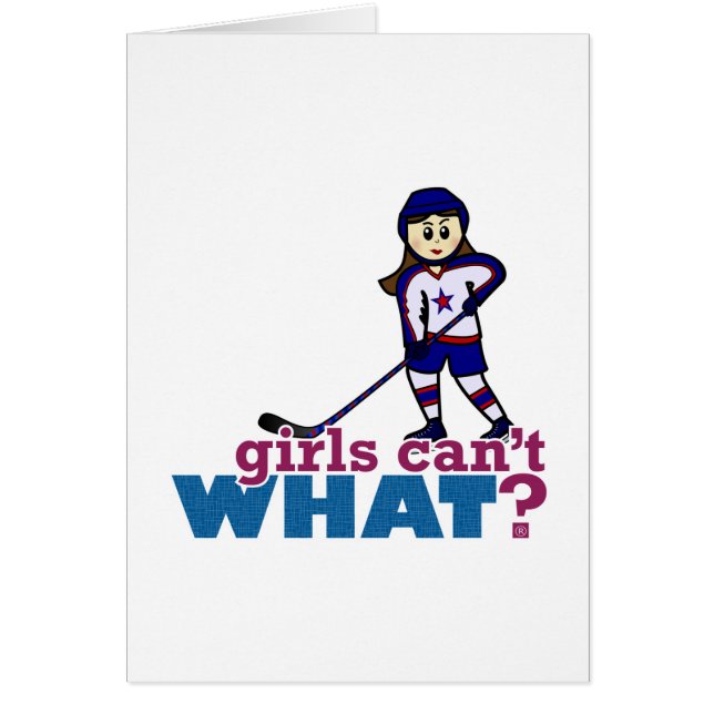 Jugador de hockey Chica (Frente)