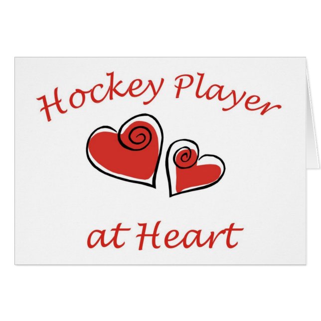 Jugador de hockey en el corazón (Anverso (Horizontal))