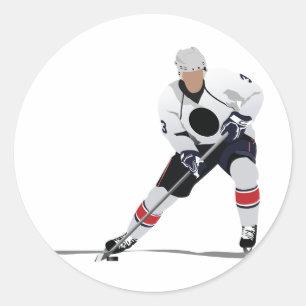 Jugador de hockey sobre hielo Pegatinas