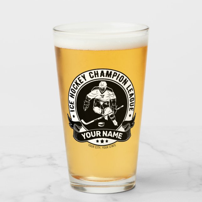 Jugador de hockey sobre hielo personalizado atleta (Anverso (lleno))