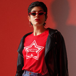 Jugador de juegos de mesa Camisa de mujer con marc