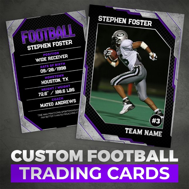 Jugador de la tarjeta de fútbol Purple Black (Subido por el creador)