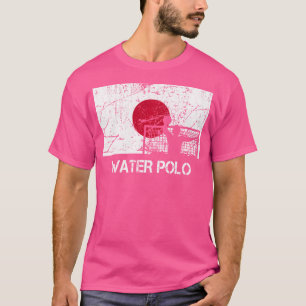 Jugador De Polo De Agua De La Bandera De Japón
