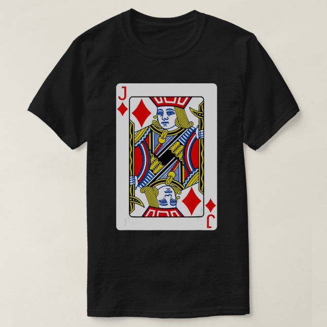 Jugador De Póquer De Camiseta Con Tarjeta De Juego (Diseño del anverso)