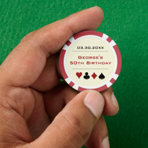 Jugador de póquer de Red Off-White Las Vegas Casin
