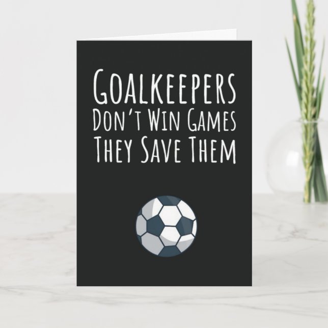 Jugador de portería Futbol Denegar de las tarjetas (Anverso)