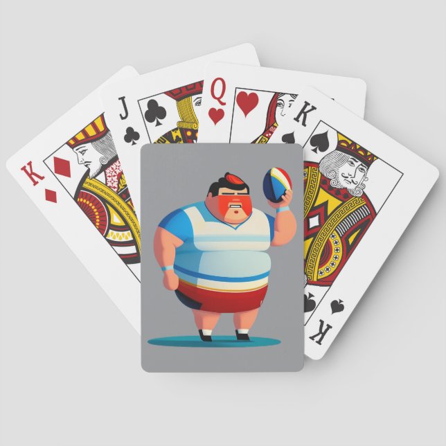 Jugador de Rugby - Cartas de Juego (Reverso)