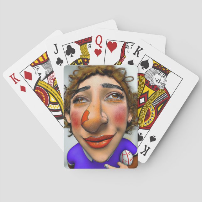 Jugador de rugby de nariz rota - Jugando cartas (Reverso)