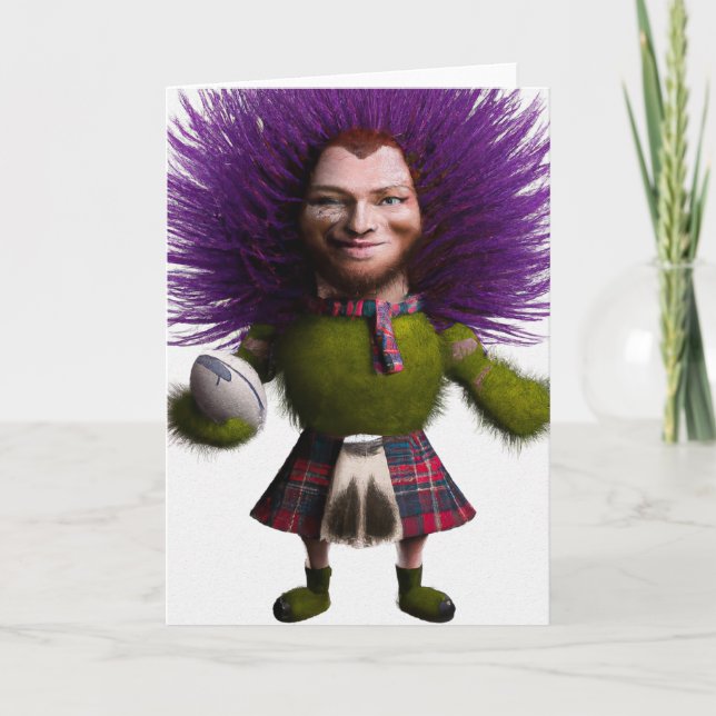 Jugador de rugby Scotch Thistle - Tarjeta de salud (Anverso)