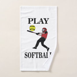 Jugador de Softbol Juega a Softball