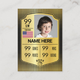 Jugador de tarjeta de intercambio de baloncesto co