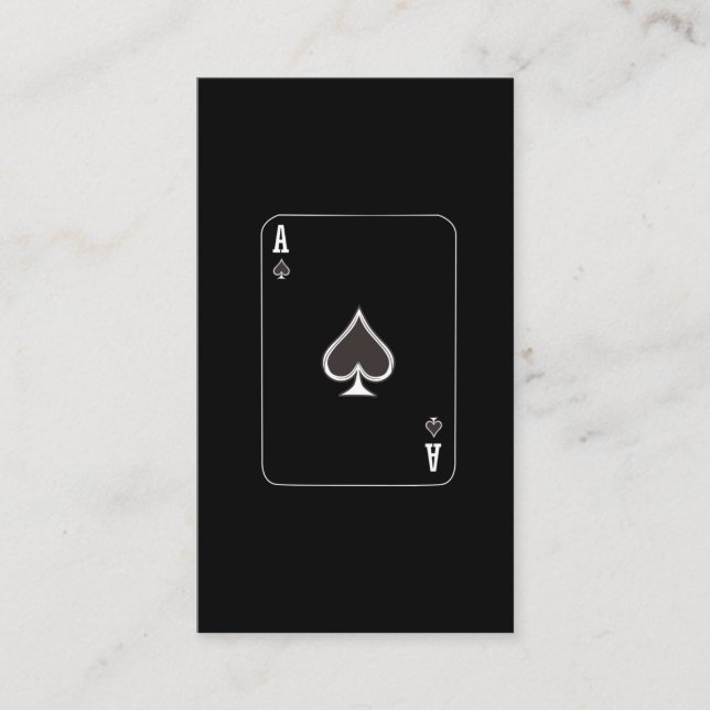 Jugador de tarjetas de póquer As of Spades Hallowe (Anverso)