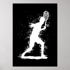 Jugador de Tenis - Arte Acuarela Abstracta