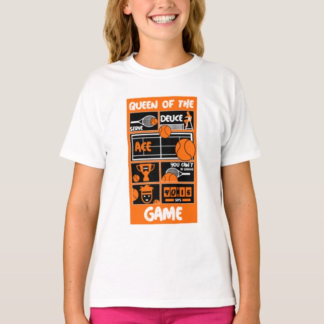 Jugador de tenis Chica júnior camiseta (Anverso)