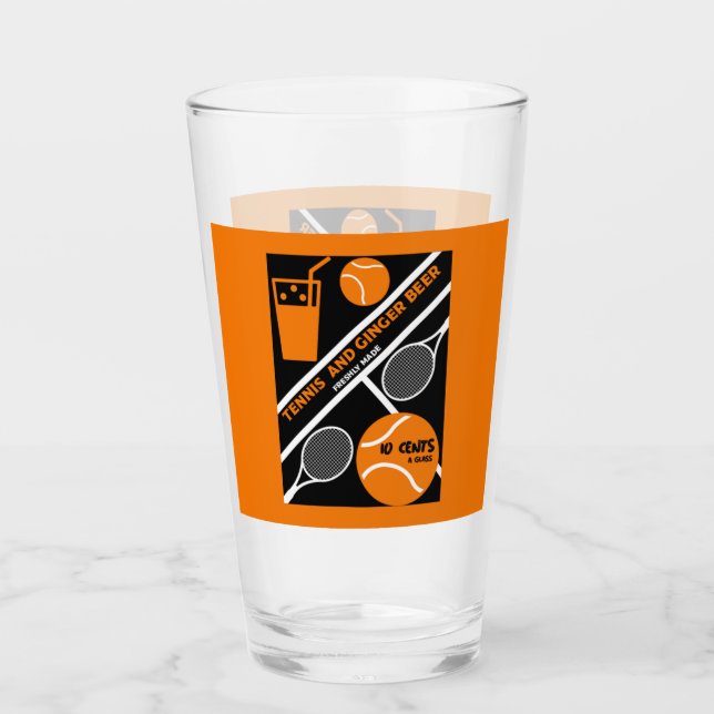 Jugador de tenis de césped arte gráfico (Anverso)