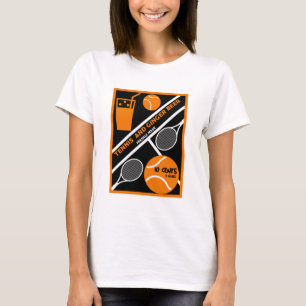 Jugador de tenis de hierba camiseta de arte gráfic