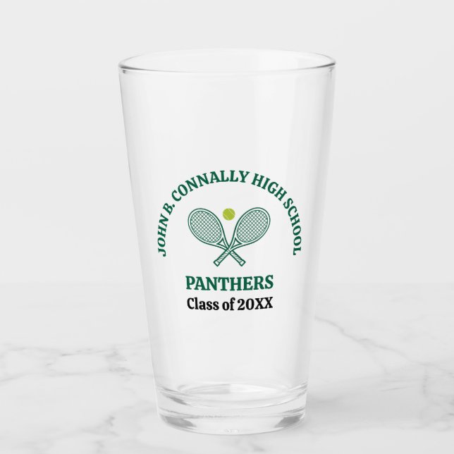 Jugador de tenis de instituto verde personalizado (Anverso)